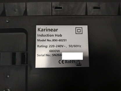 Karinear KNI-602S1 Induktionskochfeld, 3 Zonen, I36229