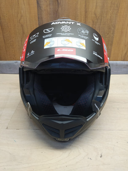 LS2 FF901 ADVANT-X Klapphelm Motorrad schwarz matt Größe XL (61-62) I37738