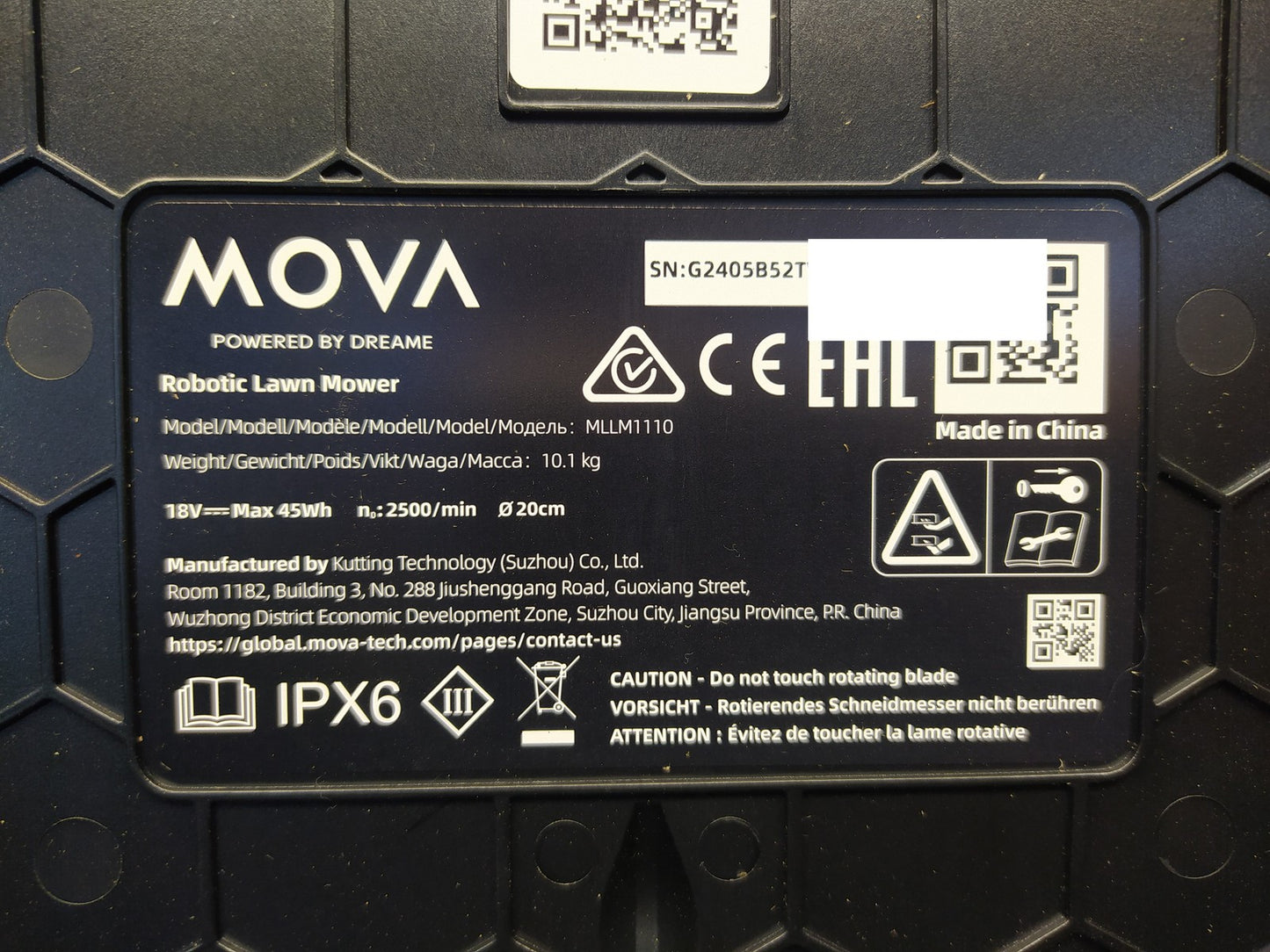 Dreame Mova 600 Mähroboter MLLM1110, für Rasenfläche bis 600 m², I37862