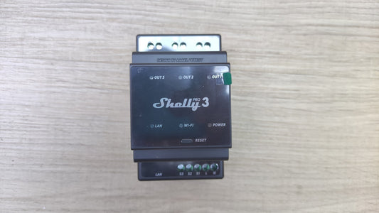 Shelly Pro 3 Wlan, LAN & Bluetooth 3 Kanäle Smart Relais, I40548