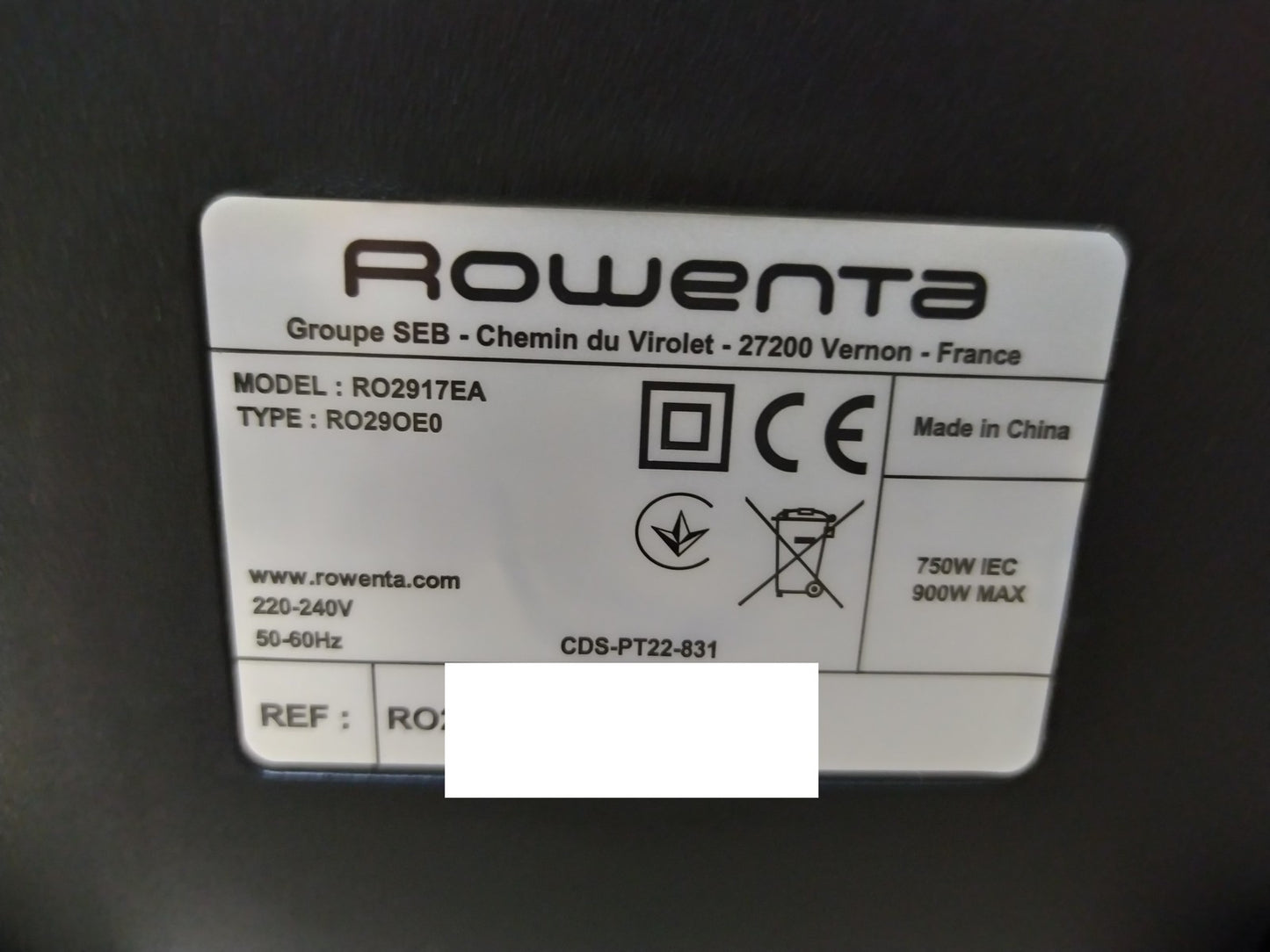 Rowenta Swift Power Cyclonic RO2917 Bodenstaubsauger ohne Beutel, 900W, I35570