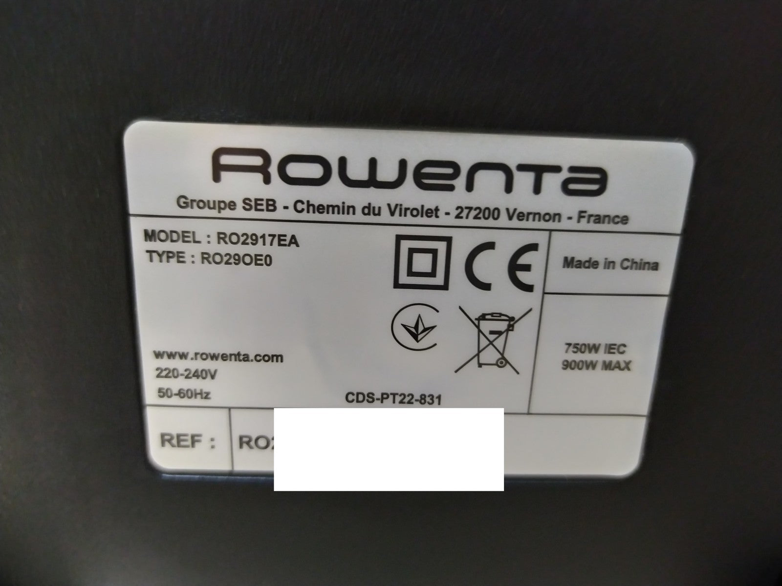 Rowenta Swift Power Cyclonic RO2917 Bodenstaubsauger ohne Beutel, 900W, I35570