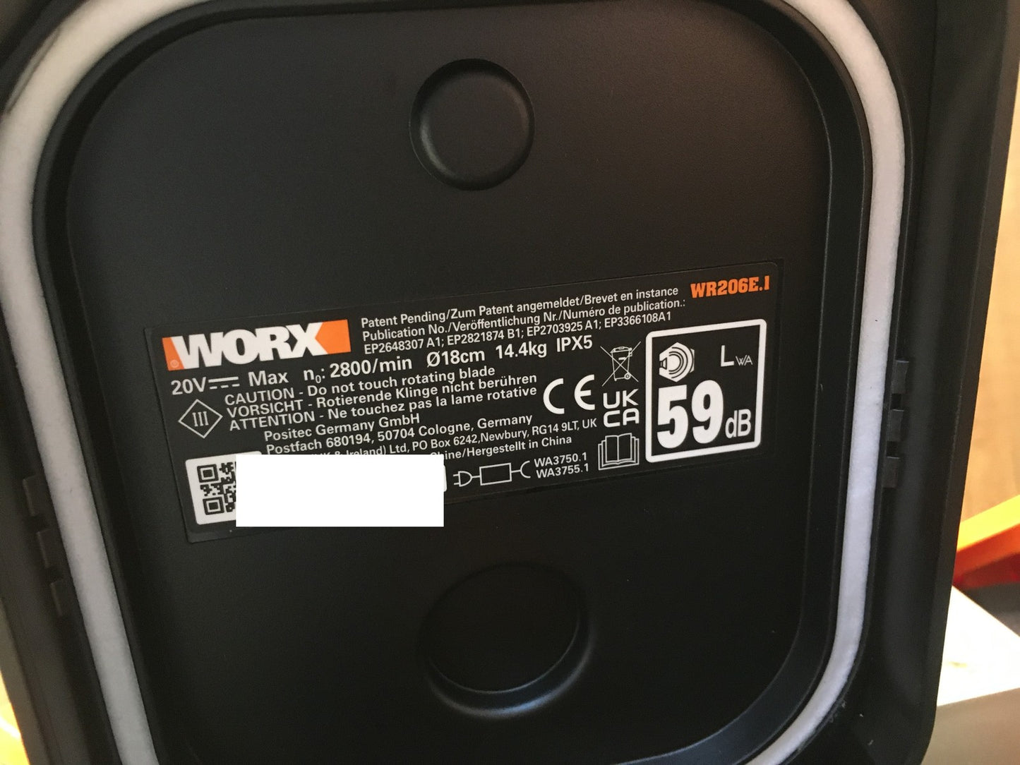 WORX Landroid Vision M600 Mähroboter ohne Begrenzungskabel WR206E.1 I38405