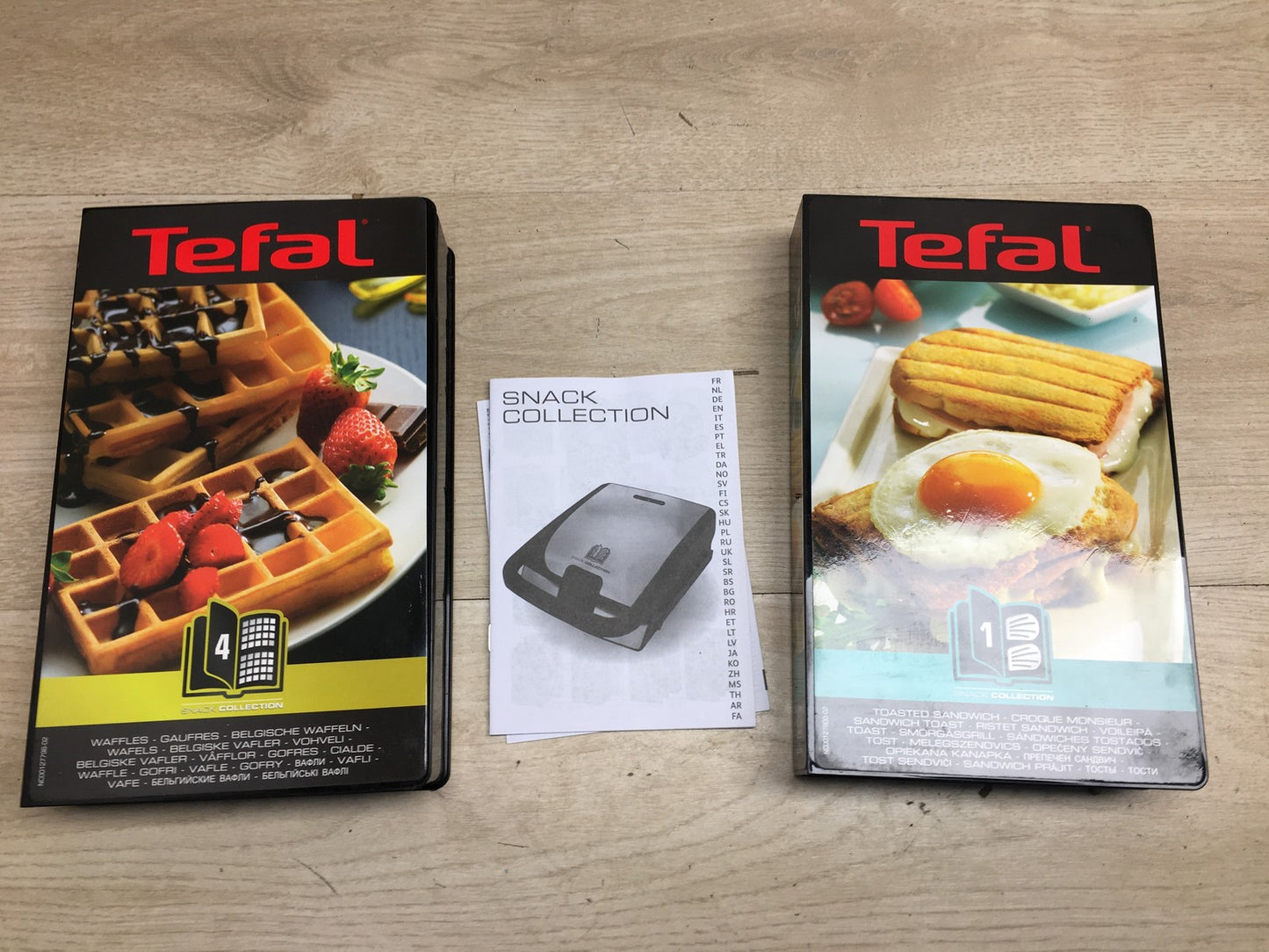 Tefal SW853D12 Snack Collection Waffeleisen und Sandwiches 700 W, I36086