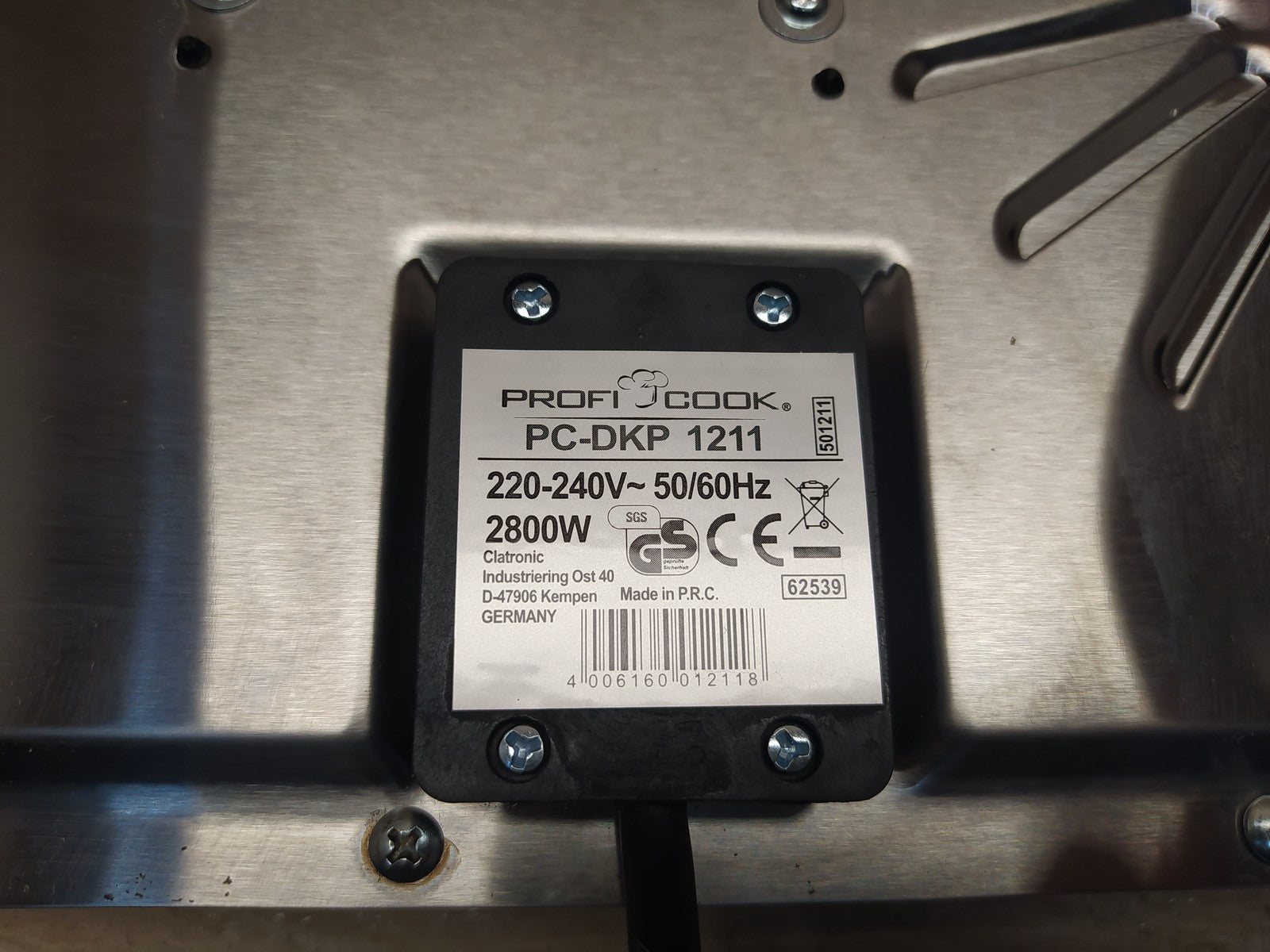 ProfiCook PC-DKP 1211 Infrarot-Doppelkochplatte, I39048