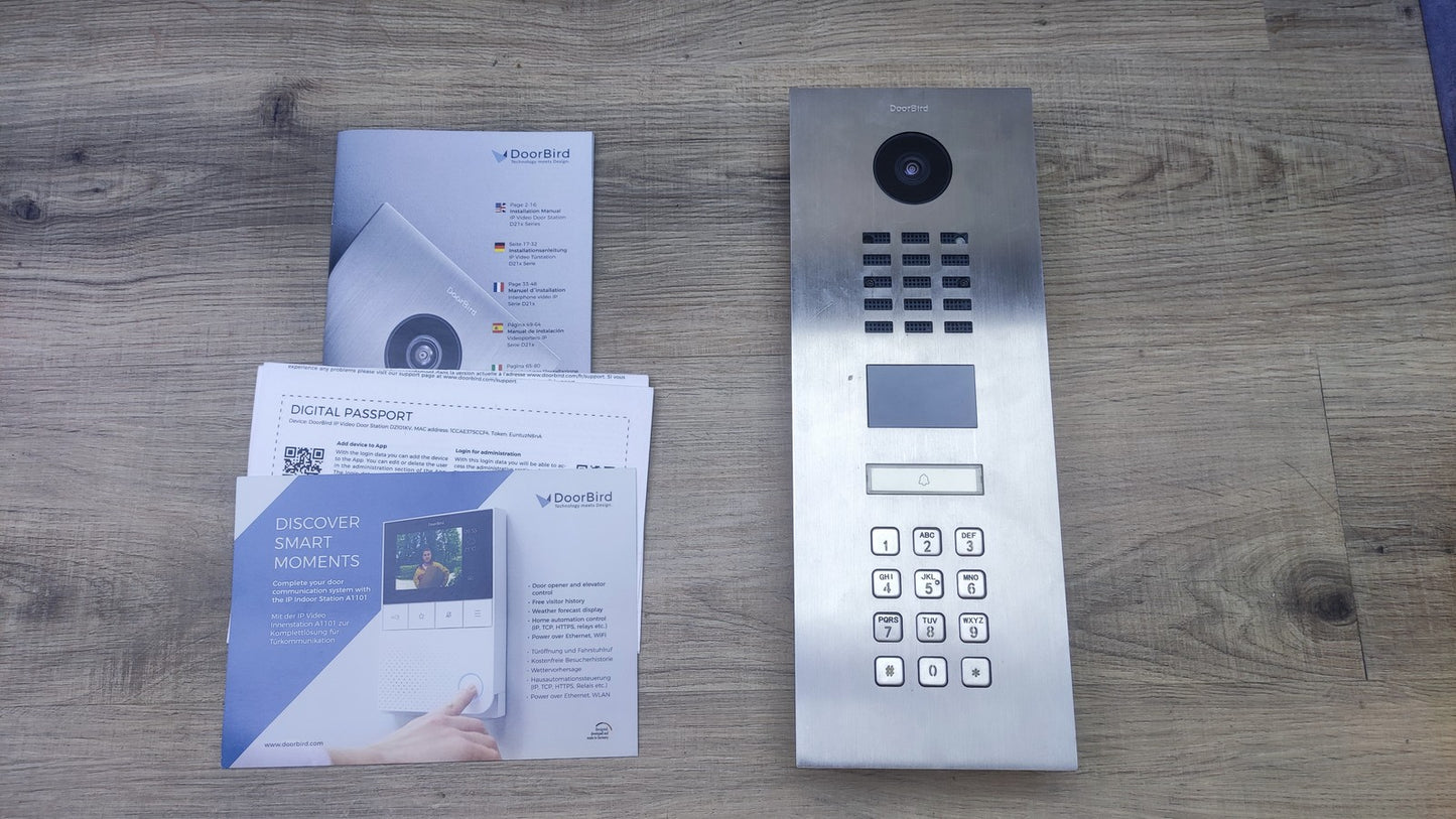 DoorBird D2101KV Video-Türstation mit Keypad, Ausseneinheit, I37755
