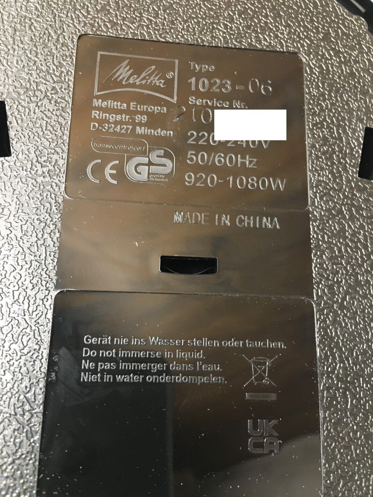 Melitta Easy Therm Filterkaffeemaschine 1023-06, I37646
