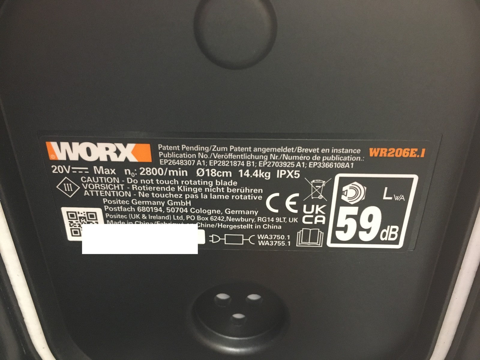 WORX Landroid Vision M600 Mähroboter ohne Begrenzungskabel WR206E.1 I38269