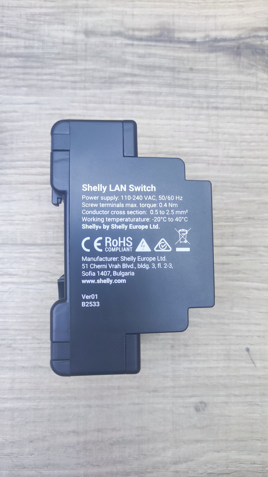 Shelly LAN Switch Ethernet Netzwerk Switch Für Die DIN Schiene, I37600