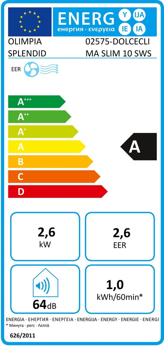 Olimpia Splendid Dolceclima Slim 10 SWS NW Klimaanlage 02575, 10.000 BTU, I39664