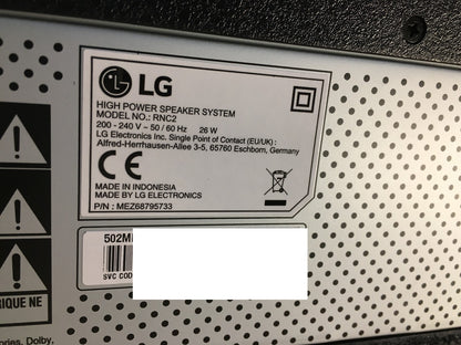 LG XBOOM RNC2 1-Wege-Soundsystem mit 2 Lautsprechern, I36698