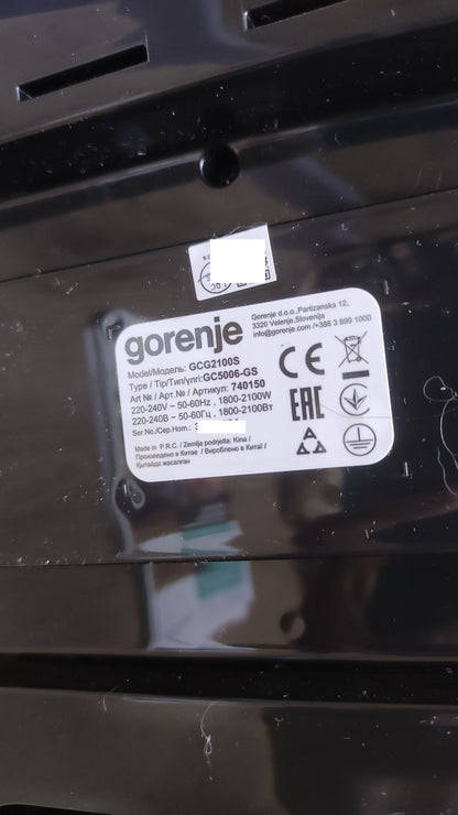 Gorenje GCG2100S Kontaktgrill (740150), Sandwichtoaster, I39603
