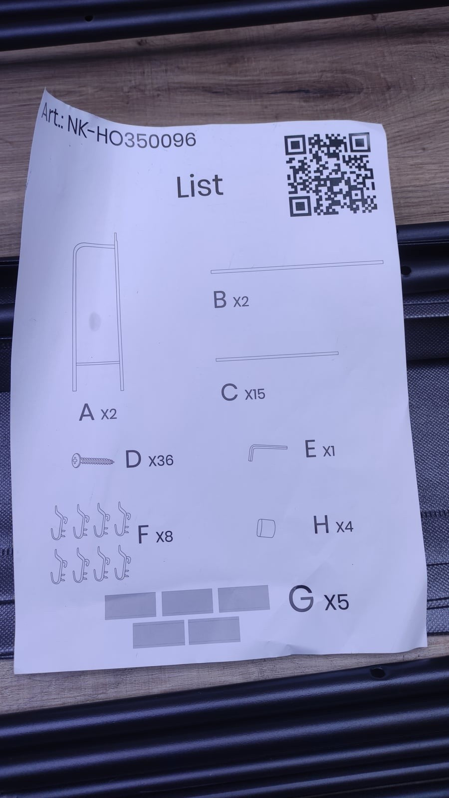 NK ho350096 Kleiderständer mit Schuhschrank