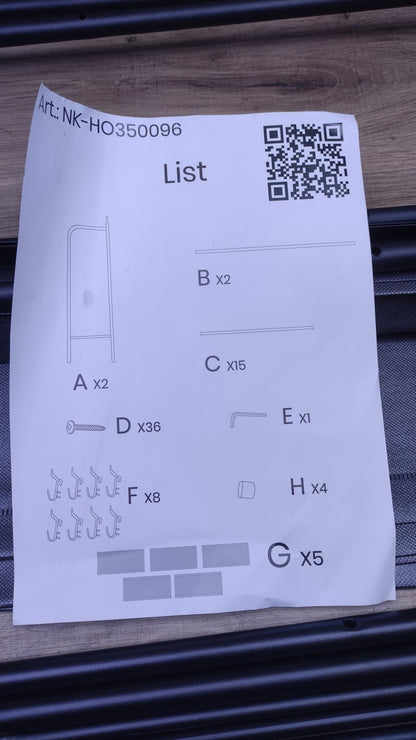 NK ho350096 Kleiderständer mit Schuhschrank
