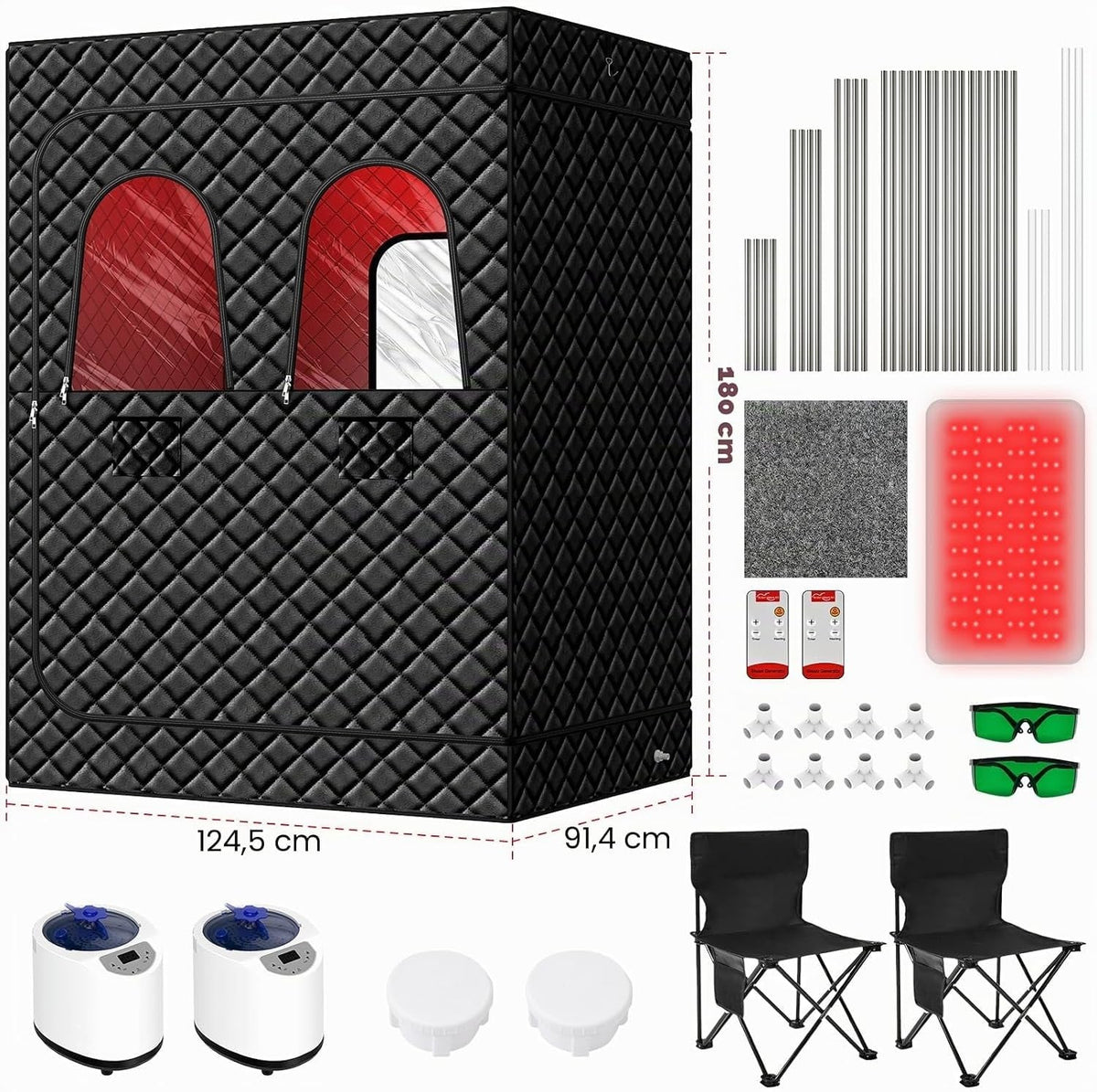 I-THERA-U TY-XZ07 Infrarotsauna für 2 Personen