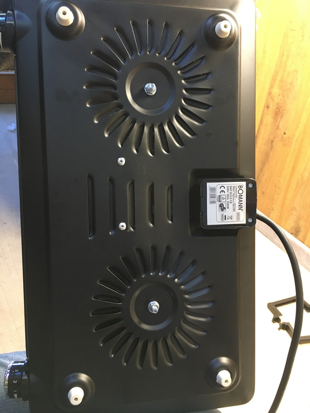 Bomann Edelstahl-Doppelkochplatte DKP 5033 E CB, 2500W, I36407