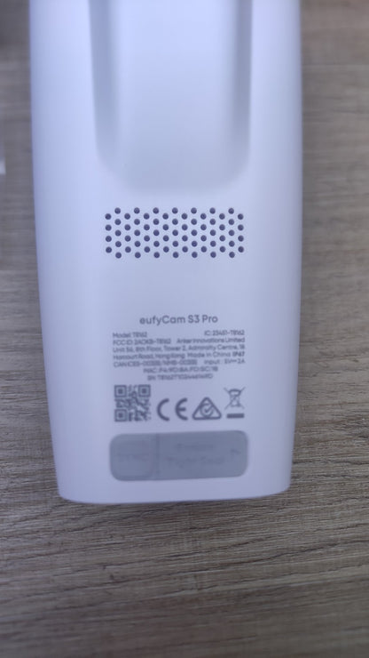 eufyCam S3 Pro Kabellose Solar-Überwachungskamera Außen, I38679