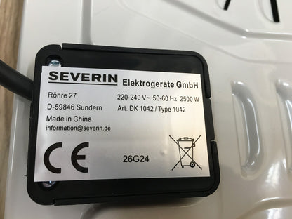 SEVERIN DK 1042 Elektro-Doppelkochplatte 2500W Kochfeld, I39586