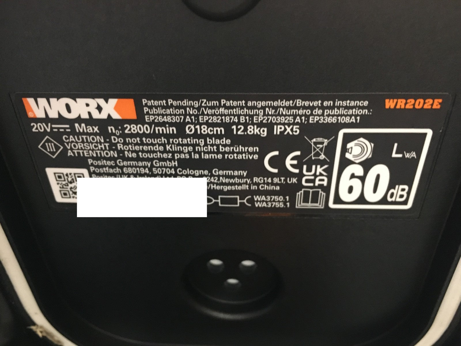 WORX Landroid Vision S250 Mähroboter ohne Begrenzungskabel WR202E, I38364