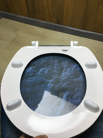 WENKO WC-Sitz Slate Rock, antibakteriell, mit Easy-Close Absenkautomatik, I35718