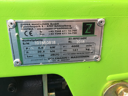 Zipper ZI-RPE160C Rüttelplatte, 640x480x670, I38153