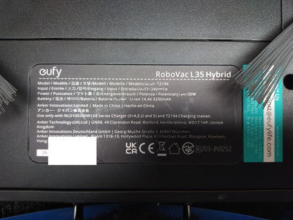 Eufy RoboVac L35 Hybrid Saugroboter mit Wischfunktion T2194, I37731