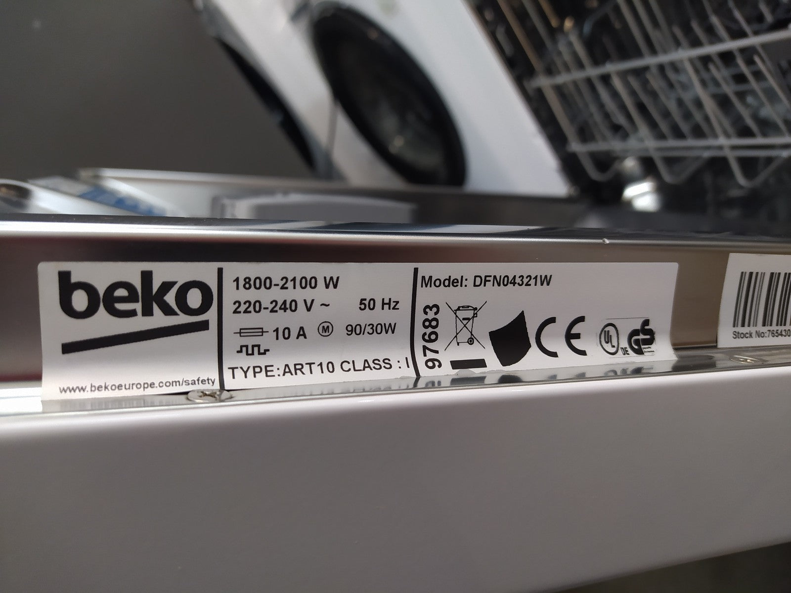 Beko DFN04321W Freistehender Geschirrspüler 60 cm EEK: E I34698