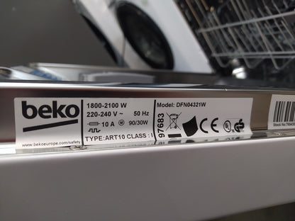 Beko DFN04321W Freistehender Geschirrspüler 60 cm EEK: E I34698