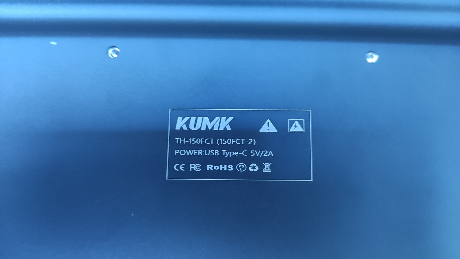 KUMK tragbarer Monitor 15" FHD 1920x1080 IPS HDMI USB-C Lautsprecher schwarz