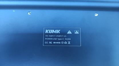 KUMK tragbarer Monitor 15" FHD 1920x1080 IPS HDMI USB-C Lautsprecher schwarz