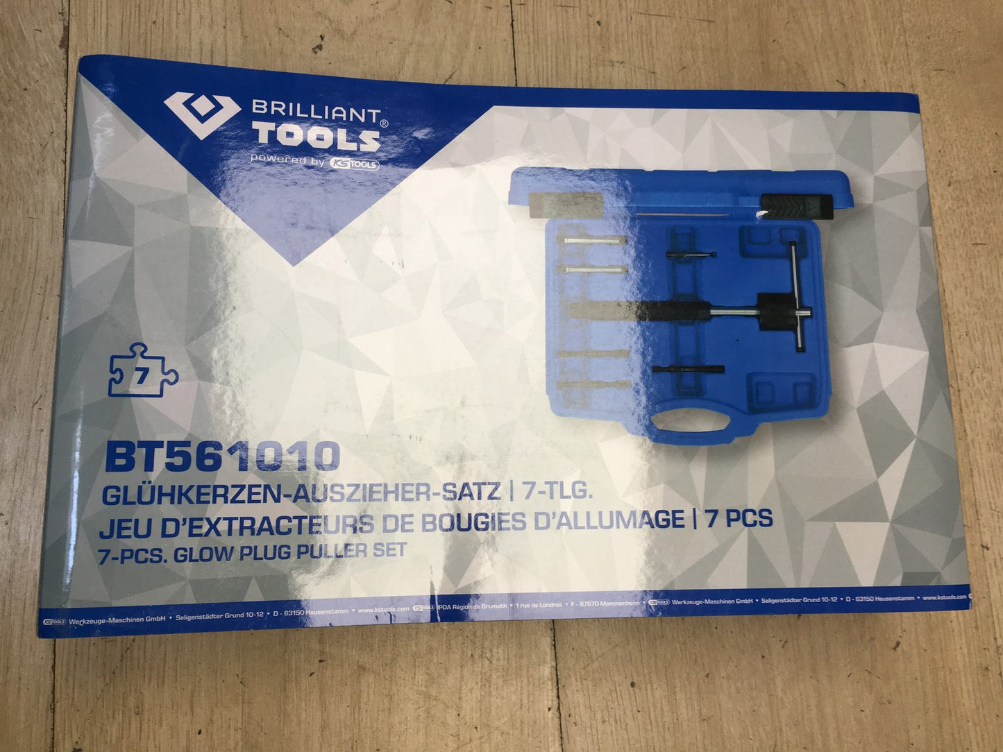 KS Tools BT561010 Glühkerzen-Werkzeug-Satz, 7-tlg., I37916