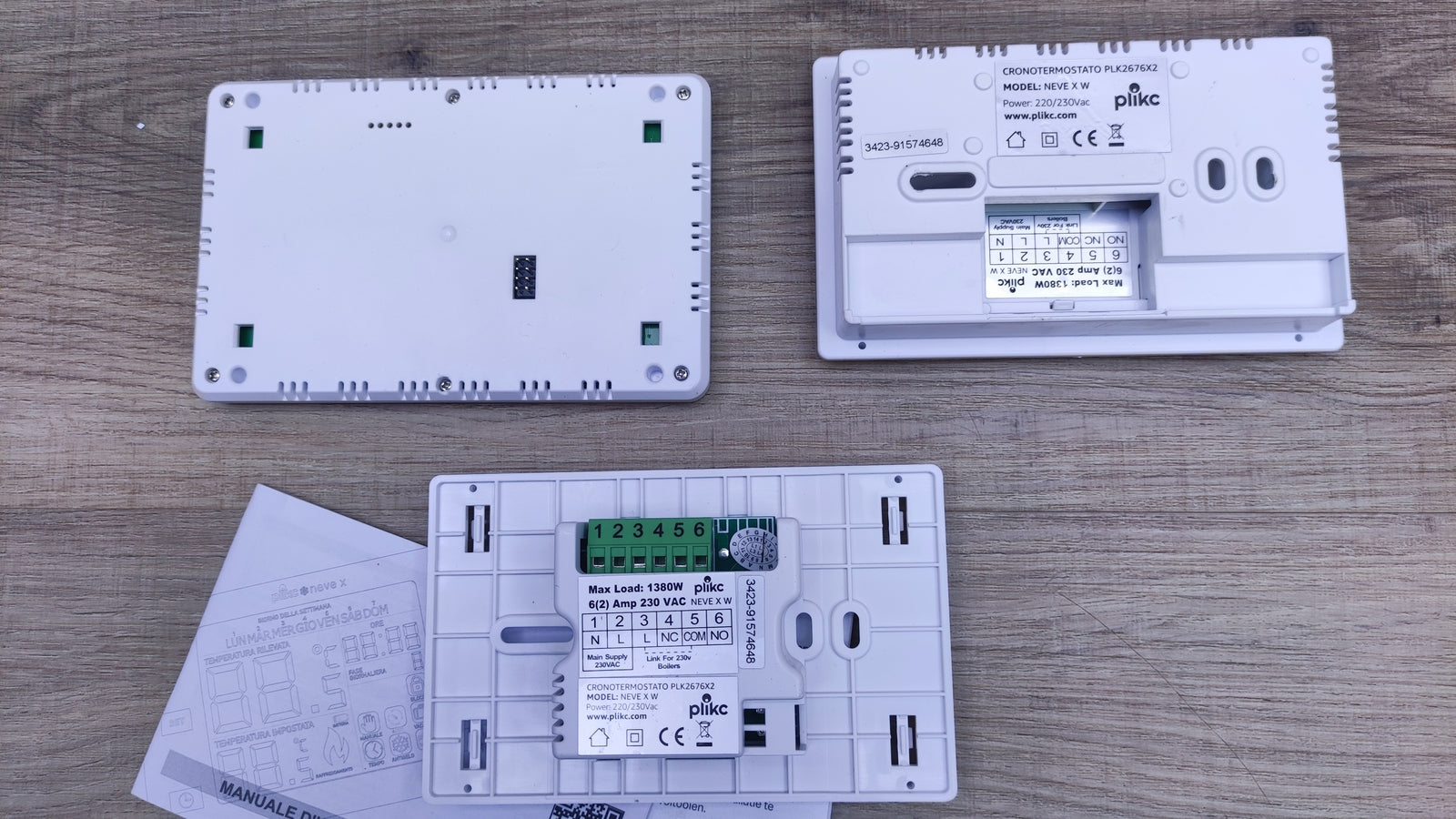plikc Digitales Chronothermostat neve X W, I30653