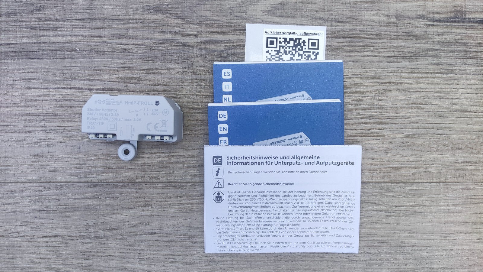 Homematic HmIP-FROLL Steueraktor Unterputz Rolllädensteuerung 151347A0, I37596