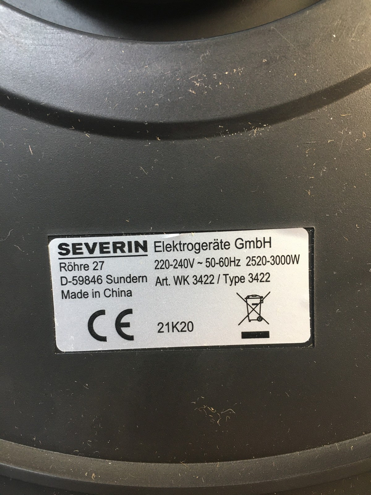SEVERIN WK 3422 Wasserkocher mit Temperatureinstellung, I37659