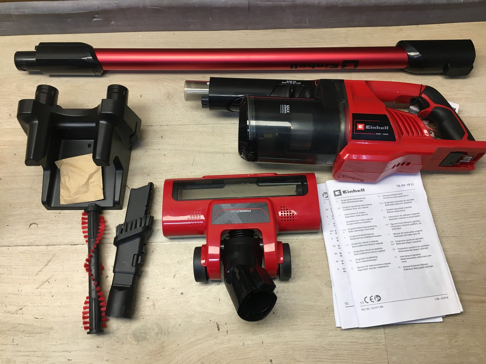Einhell Akku-Stielstaubsauger TE-SV 18 Li Solo, 18V, I37447
