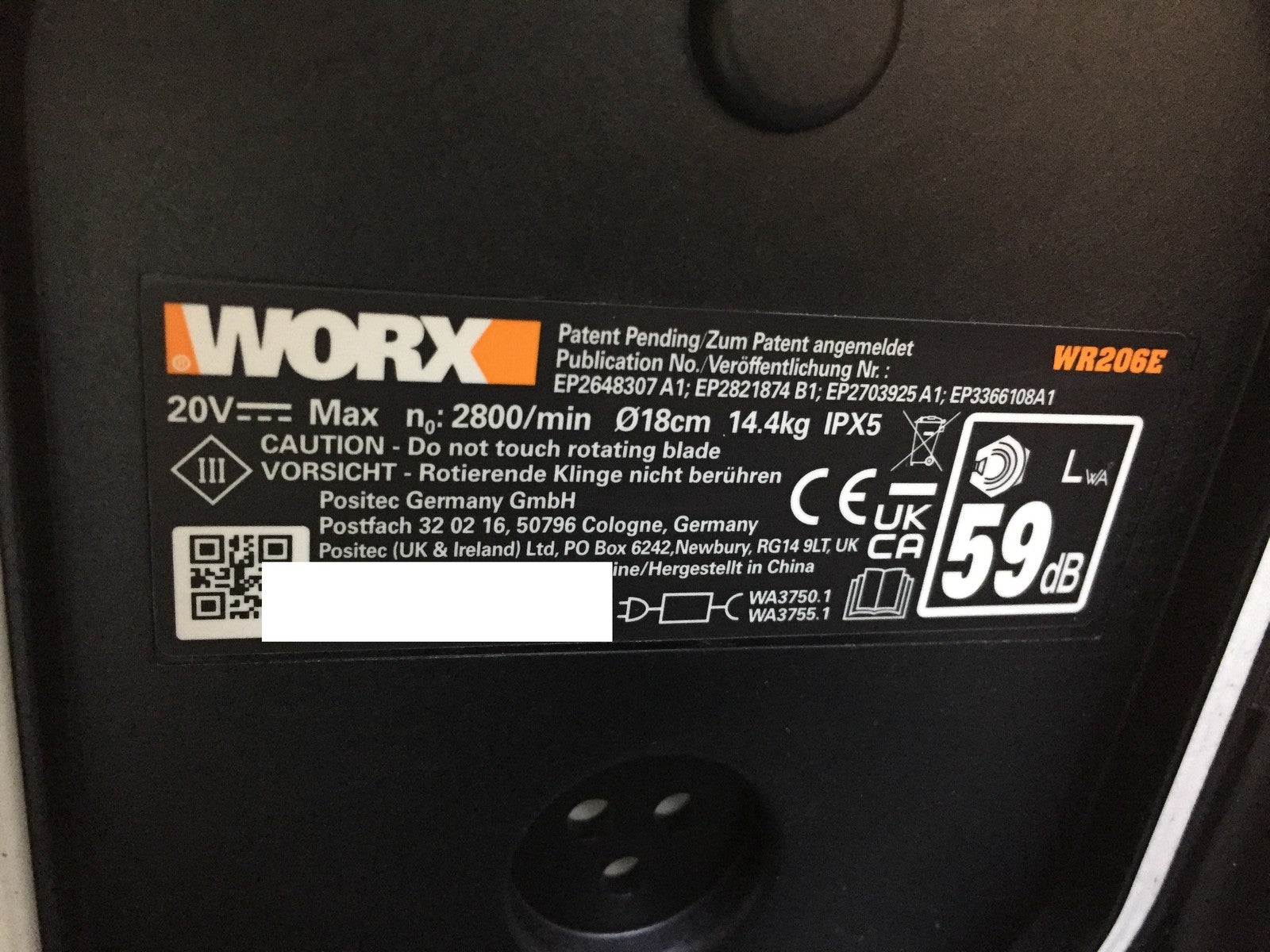 WORX Landroid Vision M600 Mähroboter ohne Begrenzungskabel WR206E I33662