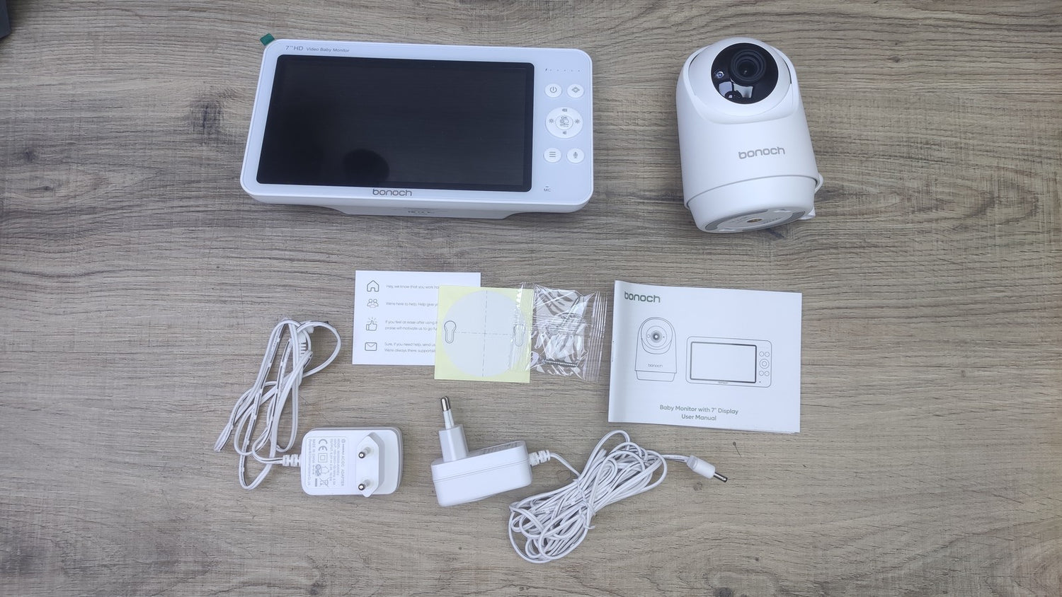 bonoch BBM03 Babyphone mit Kamera, 7 Zoll 720P HD 6000mAh, I39251