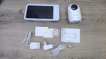 bonoch BBM03 Babyphone mit Kamera, 7 Zoll 720P HD 6000mAh, I39251