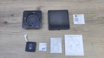 Shelly Wall Display + Blu H&T Sensor Schwarz, I38544