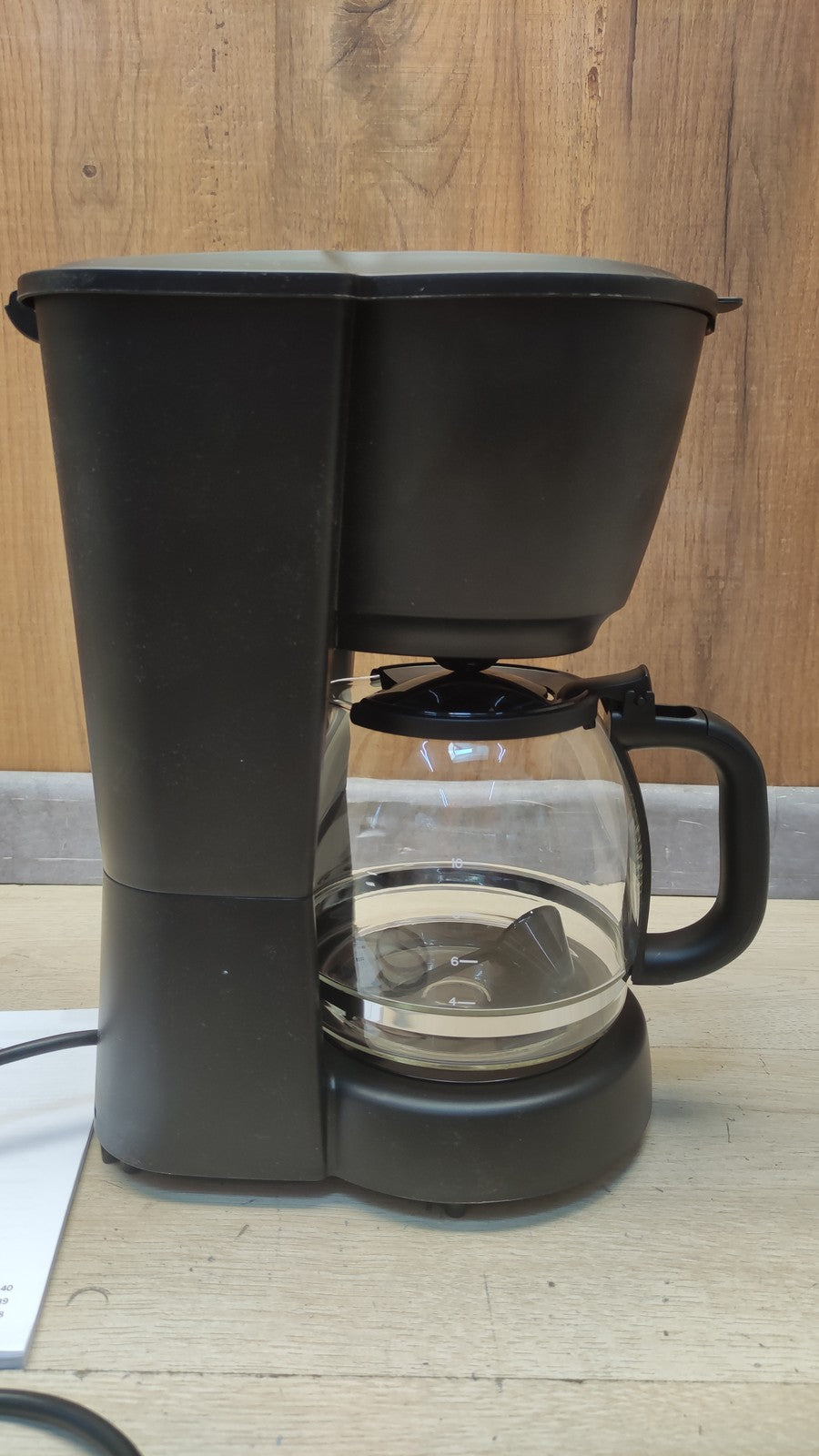 Amazon Basics CM1166AB-GS Filterkaffeemaschine, 1,25L Glaskaraffe, I39703