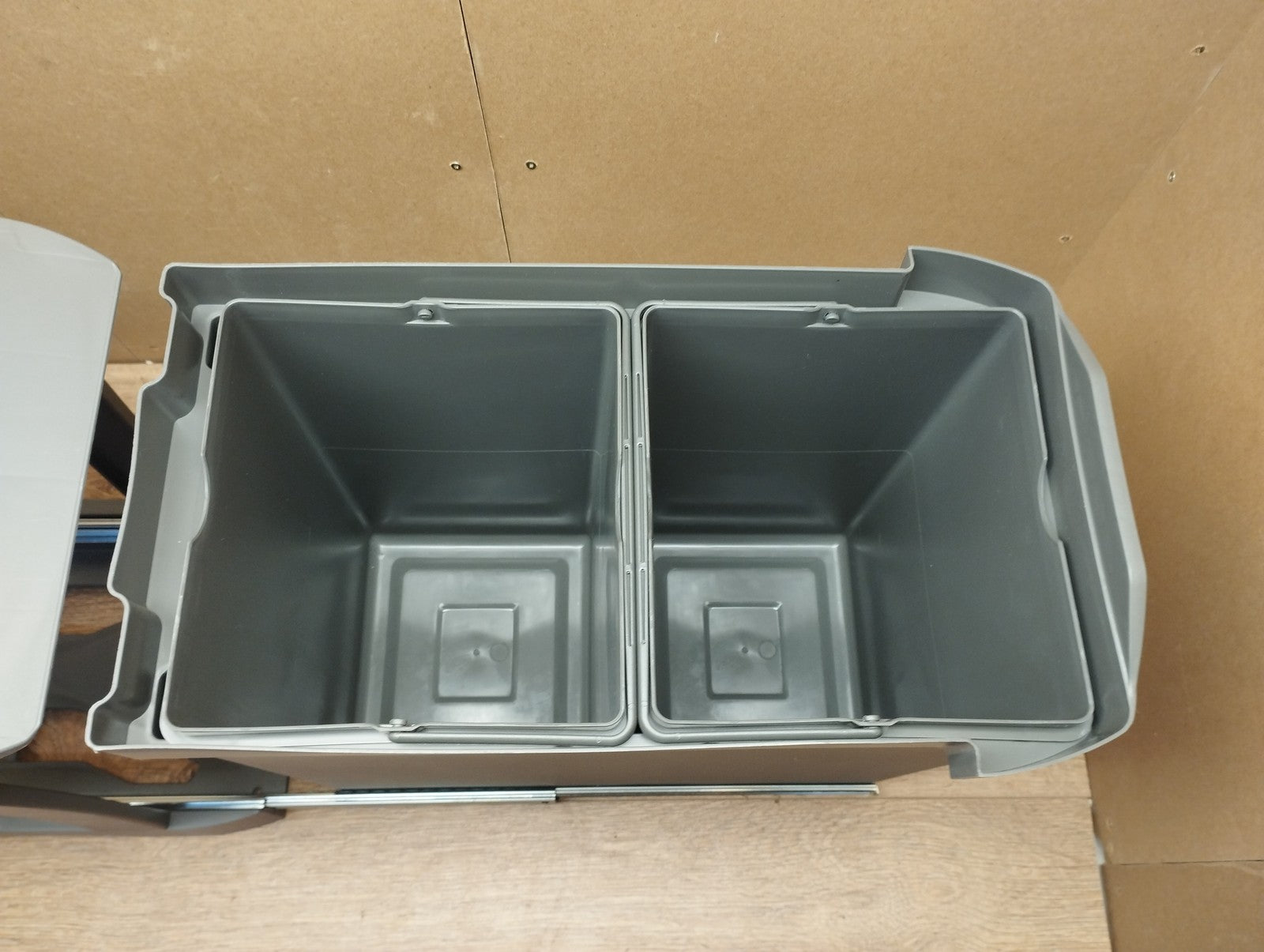 Emuca Recyclingbehälter für Küche, 2x 14 Liter, I39957
