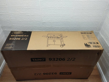 TAINO Brando 6+1 Gasgrill 93206, 6 Brenner Seitenkocher BBQ Grillwagen