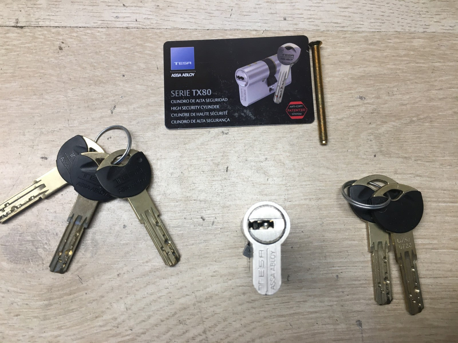 Tesa Assa Abloy TX853030N Europrofilzylinder TX80, 85 x 30 mm, I37070
