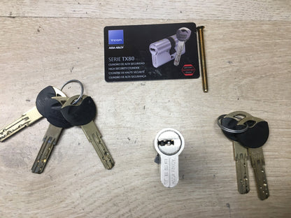 Tesa Assa Abloy TX853030N Europrofilzylinder TX80, 85 x 30 mm, I37070