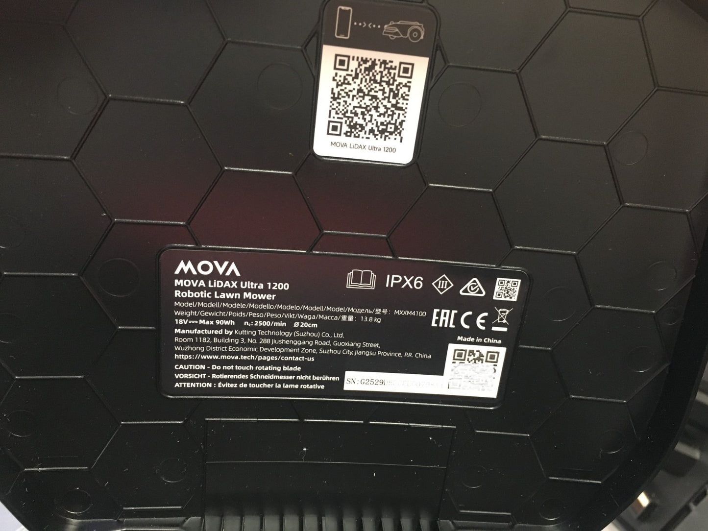 MOVA LiDAX Ultra 1200 Mähroboter ohne Begrenzungskabel MXXM4100
