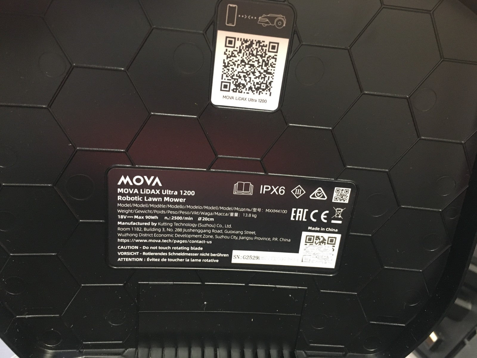 MOVA LiDAX Ultra 1200 Mähroboter ohne Begrenzungskabel MXXM4100