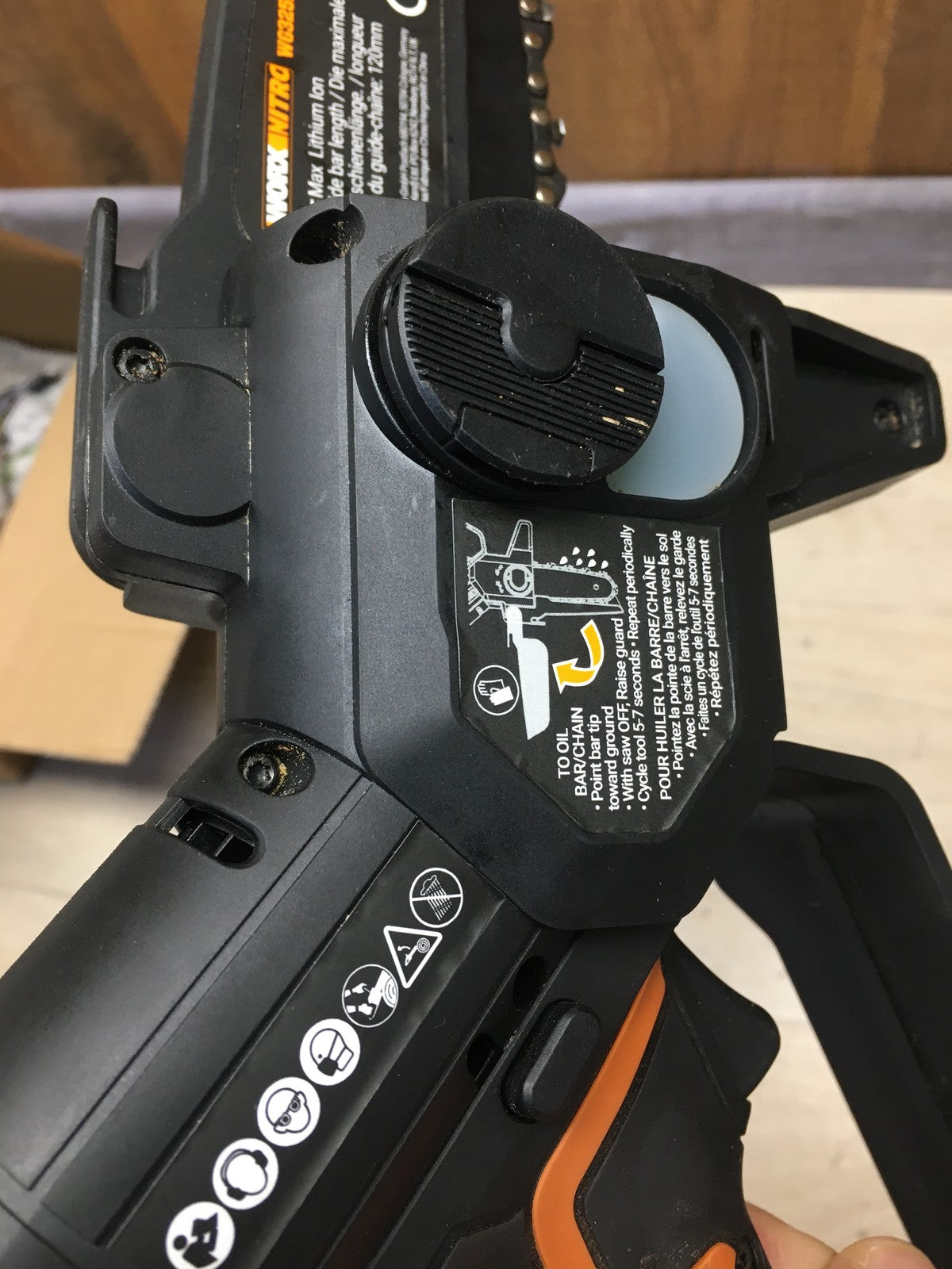 WORX WG325E NITRO Profi Akku-Kettensäge 20V, I37148