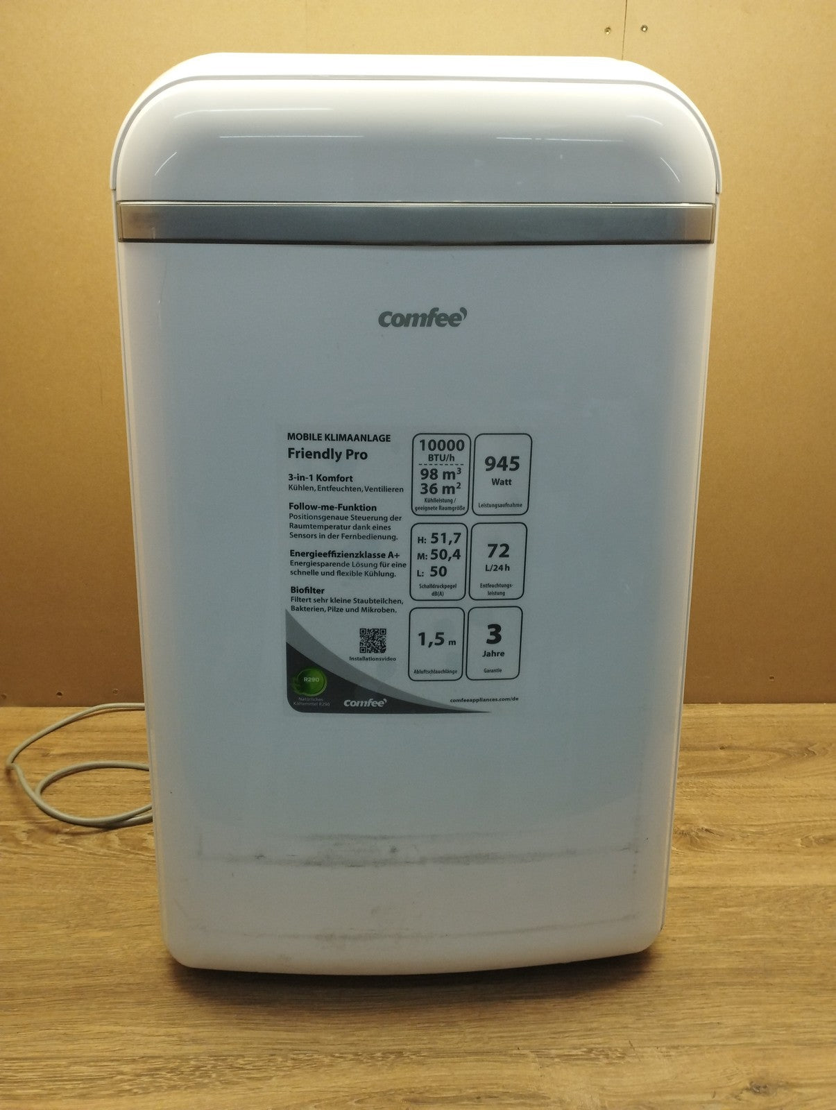 Comfee Friendly Pro Mobile Klimaanlage, 10.000BTU, Klimagerät, EEK:A, I39776