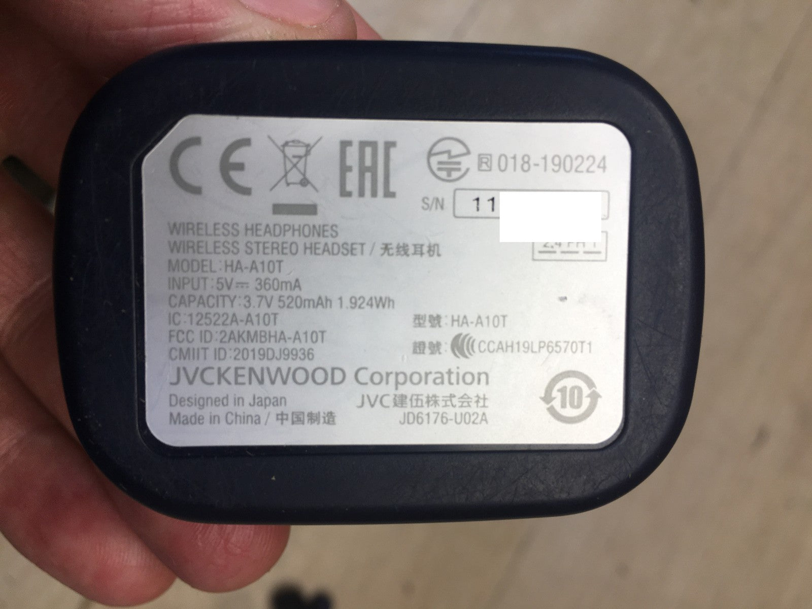 JVC HA-A10T In-Ear-Kopfhörer, schwarz, I39163