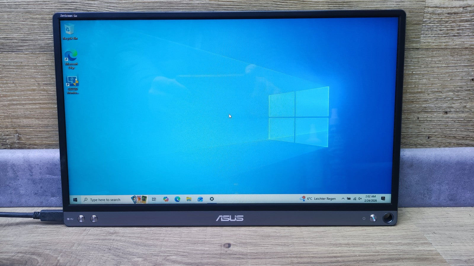 Asus Zenscreen Go MB16AP 15,6" tragbarer Monitor FHD 1920x1080 USB-C IPS-Panel
